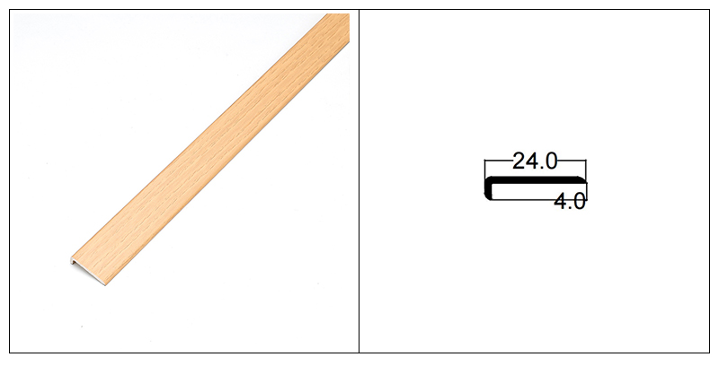 24*4mm L型SPC地板封边条