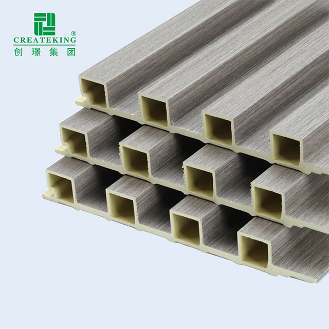 中国制造商隔音木塑凹槽墙板 