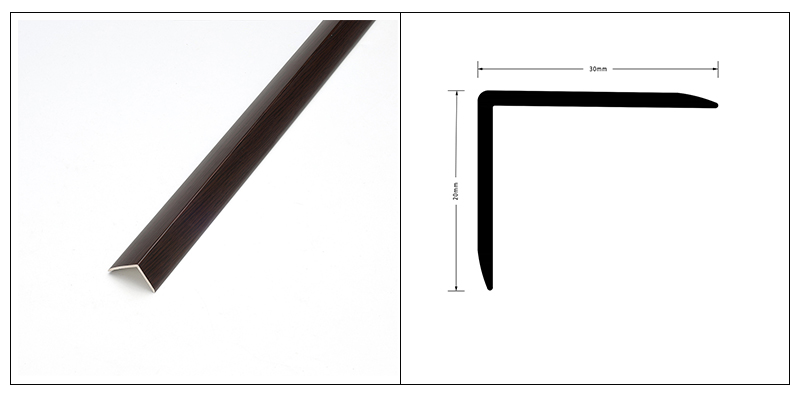 30*25mm PVC L型实木地板包边条