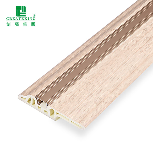 75*15mm PVC羊舌隐钉踢脚板