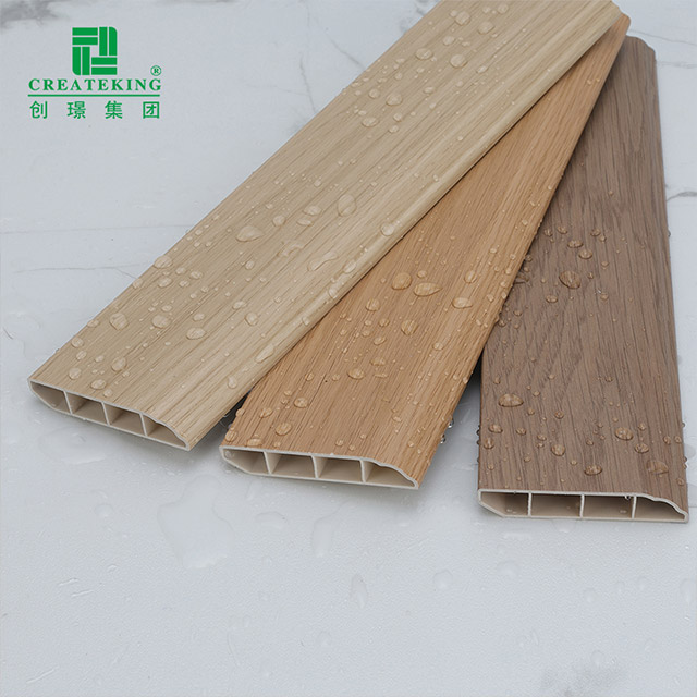 70*12mm木纹防水踢脚板