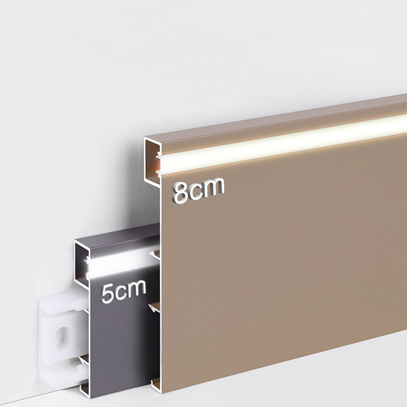 80*9mm LED铝合金踢脚板