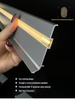柔性踢脚板 LED PVC WPC 墙面装饰条 自粘 适合 DIY 家居装饰